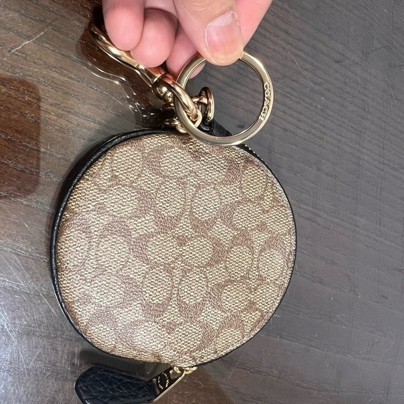 Coach X Jean Michel Basquiat Circular Coin Pouch In Signature Canvas NWT - Picture 6 of 13